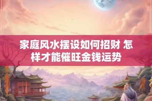 家庭风水摆设如何招财 怎样才能催旺金钱运势