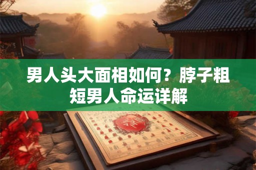 男人头大面相如何？脖子粗短男人命运详解