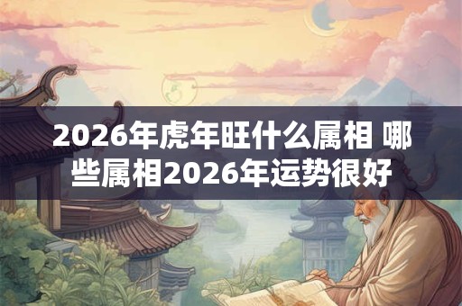 2026年虎年旺什么属相 哪些属相2026年运势很好