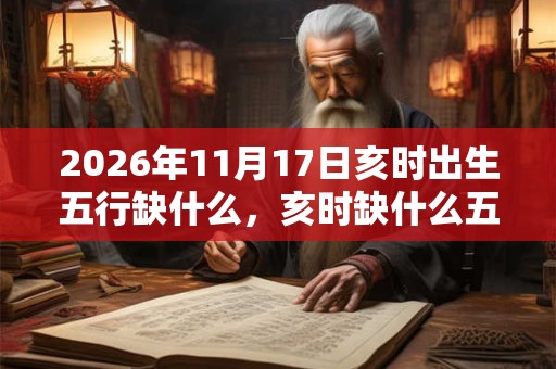 2026年11月17日亥时出生五行缺什么，亥时缺什么五行