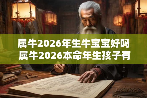 属牛2026年生牛宝宝好吗 属牛2026本命年生孩子有什么影响