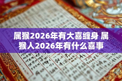 属猴2026年有大喜缠身 属猴人2026年有什么喜事