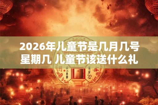 2026年儿童节是几月几号星期几 儿童节该送什么礼物