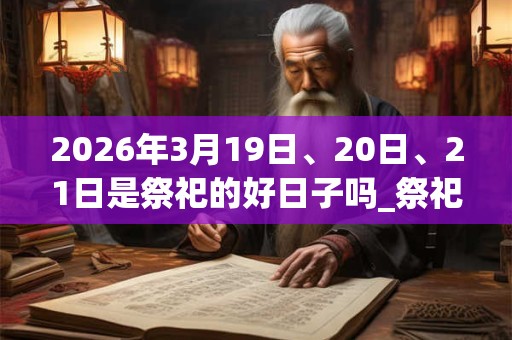 2026年3月19日、20日、21日是祭祀的好日子吗_祭祀可以吗