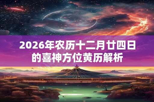 2026年农历十二月廿四日的喜神方位黄历解析