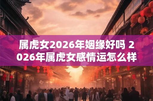 属虎女2026年姻缘好吗 2026年属虎女感情运怎么样