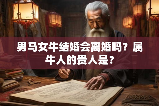 男马女牛结婚会离婚吗？属牛人的贵人是？