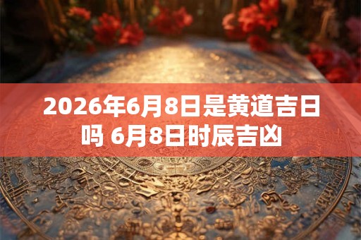 2026年6月8日是黄道吉日吗 6月8日时辰吉凶