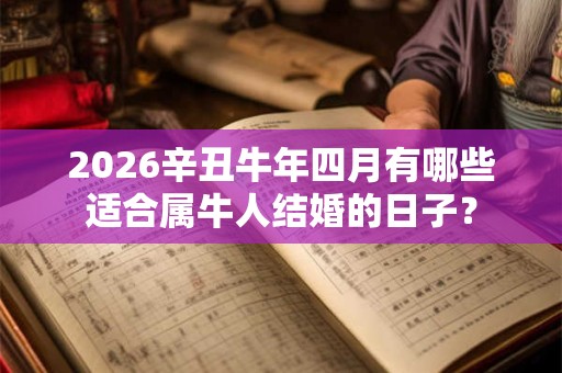 2026辛丑牛年四月有哪些适合属牛人结婚的日子? 2026辛丑牛年四月有哪些适合属牛人结婚的日子?