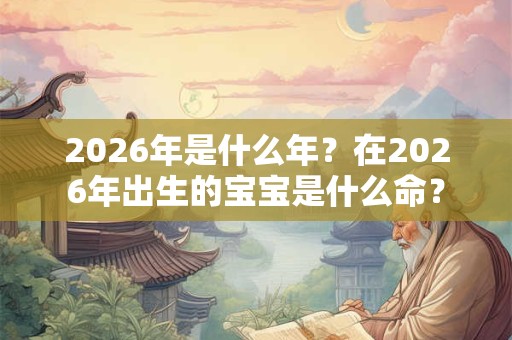 2026年是什么年？在2026年出生的宝宝是什么命？