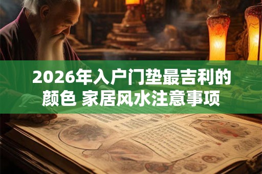 2026年入户门垫最吉利的颜色 家居风水注意事项