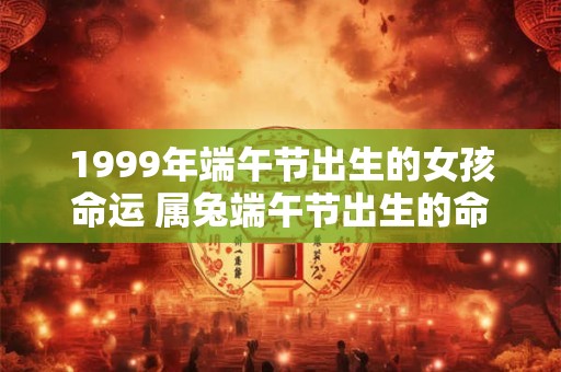 1999年端午节出生的女孩命运 属兔端午节出生的命很差吗