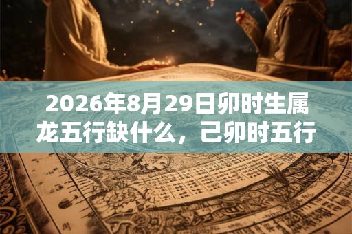 2026年8月29日卯时生属龙五行缺什么，己卯时五行缺什么