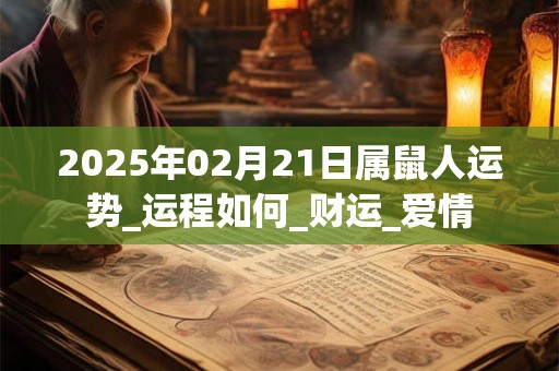 2025年02月21日属鼠人运势_运程如何_财运_爱情