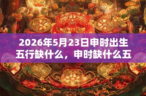 2026年5月23日申时出生五行缺什么，申时缺什么五行