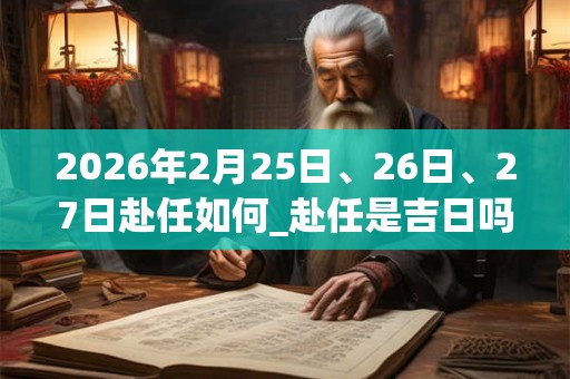 2026年2月25日、26日、27日赴任如何_赴任是吉日吗