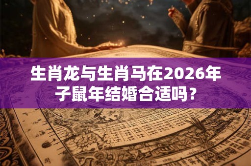 生肖龙与生肖马在2026年子鼠年结婚合适吗？