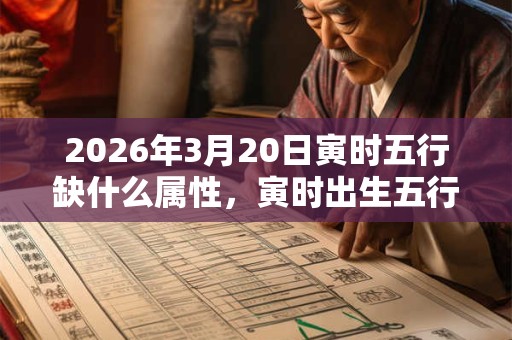2026年3月20日寅时五行缺什么属性，寅时出生五行缺什么