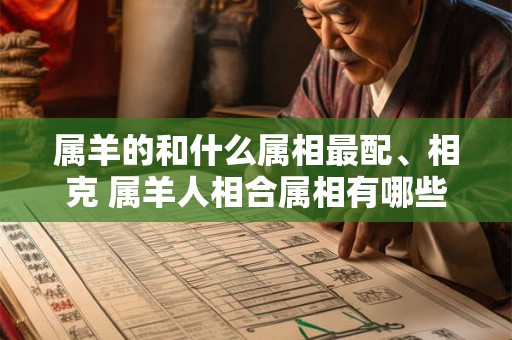 属羊的和什么属相最配、相克 属羊人相合属相有哪些 属羊的和什么属相最配、相克 属羊人相合属相有哪些