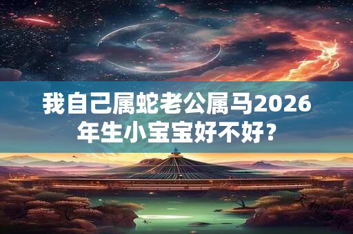 我自己属蛇老公属马2026年生小宝宝好不好? 我自己属蛇老公属马2026年生小宝宝好不好?