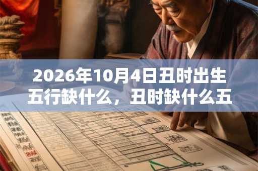 2026年10月4日丑时出生五行缺什么，丑时缺什么五行