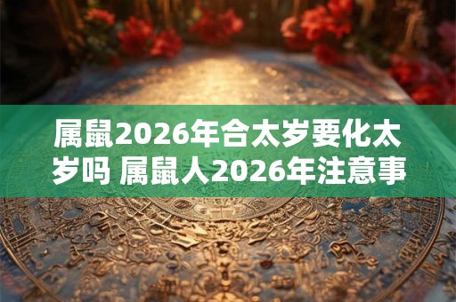 属鼠2026年合太岁要化太岁吗 属鼠人2026年注意事项