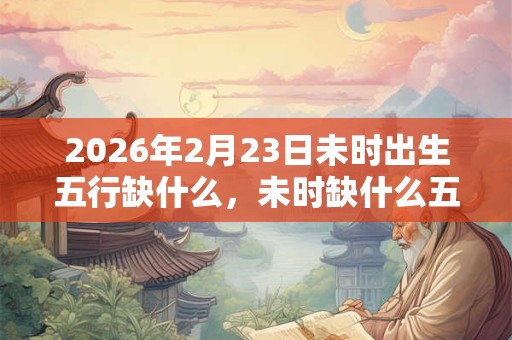 2026年2月23日未时出生五行缺什么，未时缺什么五行