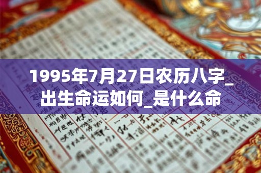 1995年7月27日农历八字_出生命运如何_是什么命
