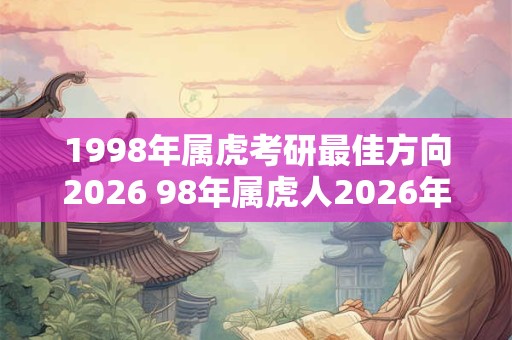 1998年属虎考研最佳方向2026 98年属虎人2026年考研方向