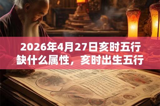2026年4月27日亥时五行缺什么属性，亥时出生五行缺什么