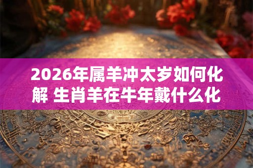 2026年属羊冲太岁如何化解 生肖羊在牛年戴什么化太岁