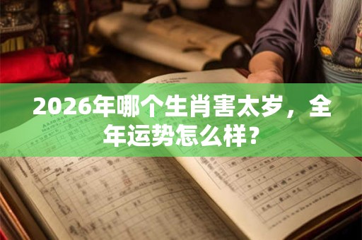 2026年哪个生肖害太岁，全年运势怎么样？