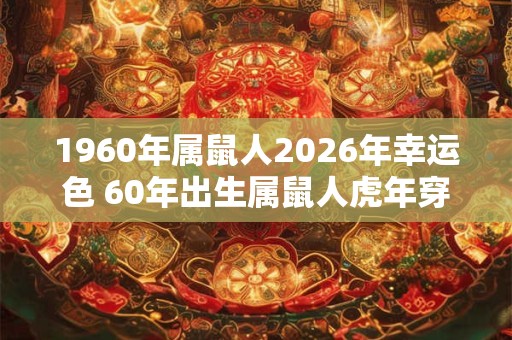 1960年属鼠人2026年幸运色 60年出生属鼠人虎年穿什么颜色衣服好