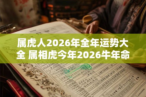 属虎人2026年全年运势大全 属相虎今年2026牛年命运怎么样 属虎人2026年全年运势大全 属相虎今年2026牛年命运怎么样