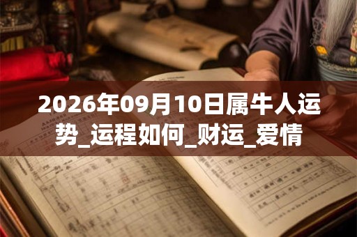 2026年09月10日属牛人运势_运程如何_财运_爱情 2026年09月10日属牛人运势_运程如何_财运_爱情