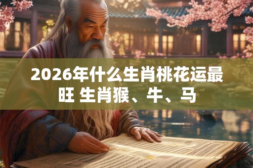 2026年什么生肖桃花运最旺 生肖猴、牛、马