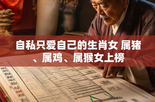 自私只爱自己的生肖女 属猪、属鸡、属猴女上榜 自私只爱自己的生肖女 属猪、属鸡、属猴女上榜