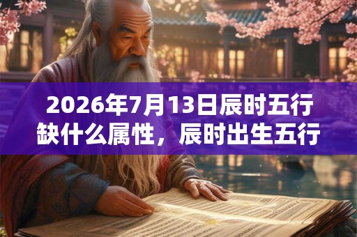 2026年7月13日辰时五行缺什么属性，辰时出生五行缺什么