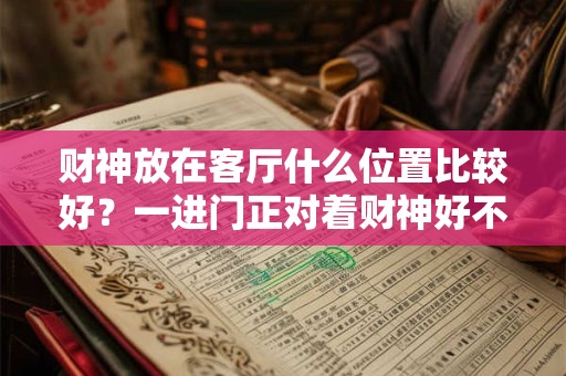 财神放在客厅什么位置比较好？一进门正对着财神好不好？