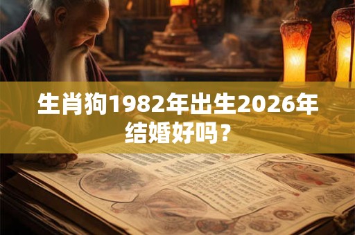 生肖狗1982年出生2026年结婚好吗？