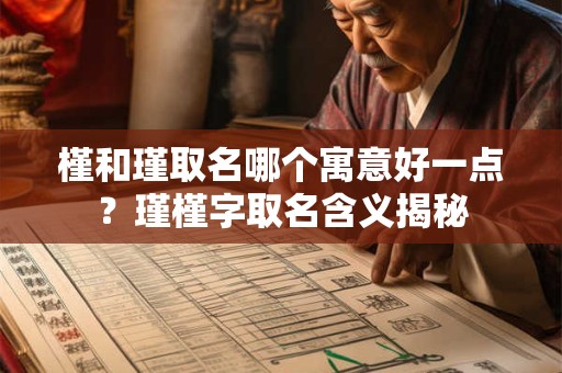 槿和瑾取名哪个寓意好一点？瑾槿字取名含义揭秘