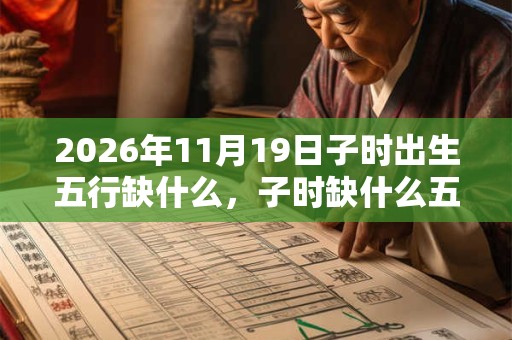 2026年11月19日子时出生五行缺什么，子时缺什么五行
