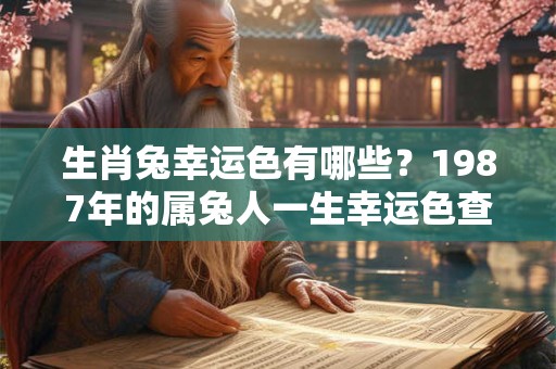 生肖兔幸运色有哪些？1987年的属兔人一生幸运色查询！