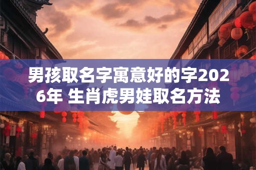 男孩取名字寓意好的字2026年 生肖虎男娃取名方法 男孩取名字寓意好的字2026年 生肖虎男娃取名方法