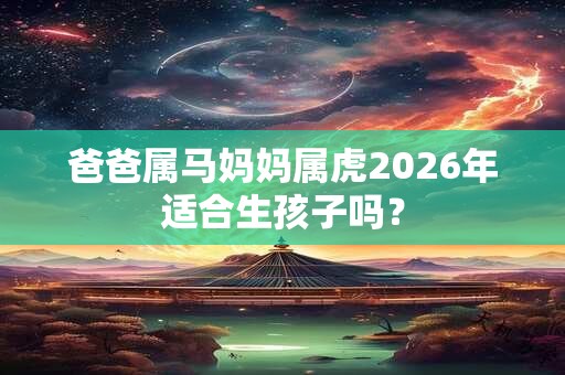 爸爸属马妈妈属虎2026年适合生孩子吗？