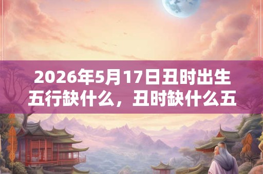 2026年5月17日丑时出生五行缺什么，丑时缺什么五行