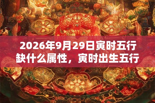2026年9月29日寅时五行缺什么属性,寅时出生五行缺什么 2026年9月29日寅时五行缺什么属性,寅时出生五行缺什么