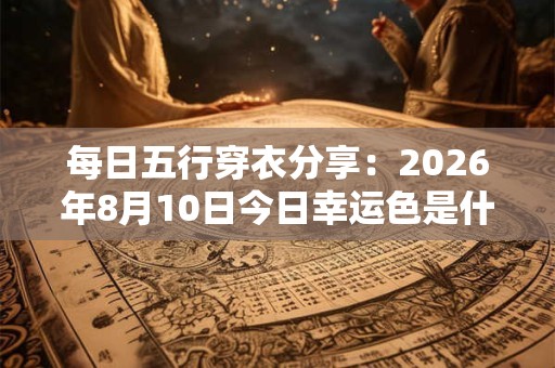每日五行穿衣分享：2026年8月10日今日幸运色是什么