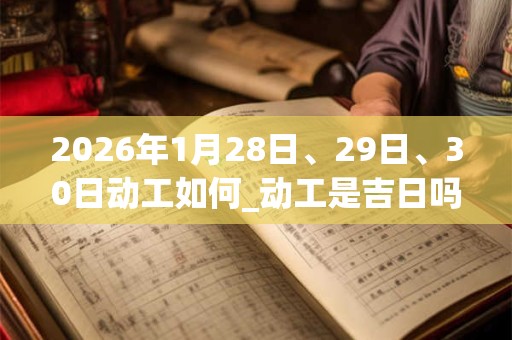 2026年1月28日、29日、30日动工如何_动工是吉日吗