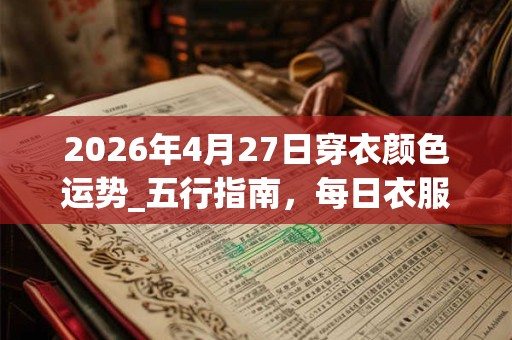 2026年4月27日穿衣颜色运势_五行指南，每日衣服颜色幸运色